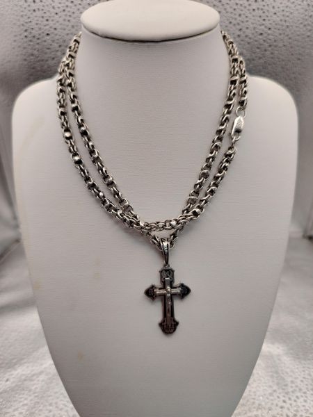 серебряная цепь Цепь серебро 925 48,63g, вес изделия 48.73g, длина 80 см в Томск