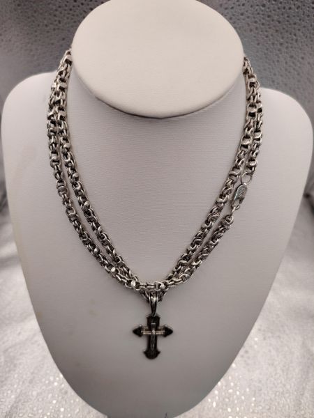 серебряная цепь Цепь серебро 925 48,63g, вес изделия 48.73g, длина 80 см в Томск