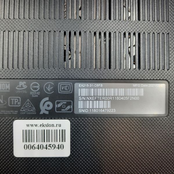 ноутбук Acer Extensa EX215-31-C6FB в Томск