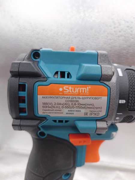 шуруповёрт аккумуляторный Sturm! CD1860BL с СЗУ в Томск
