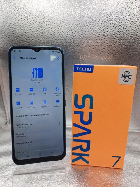 сотовый телефон TECNO Spark 7 4/64GB (KF6N) Duos в Томск
