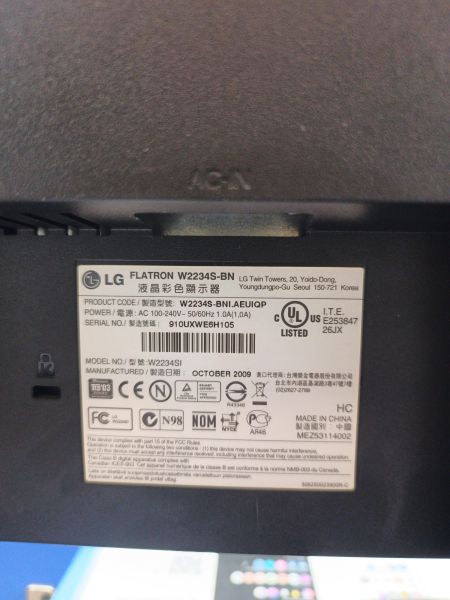 монитор LG Flatron W2234S-BN в Томск
