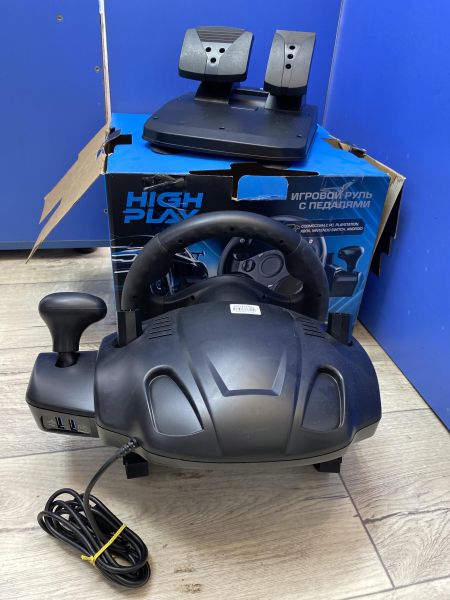 руль игровой с педалями High Play Racing Wheel HP270 в Томск