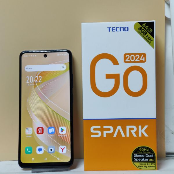 Купить TECNO Spark Go 2024 3/64GB (BG6) Duos в Иркутск за 4799 руб.