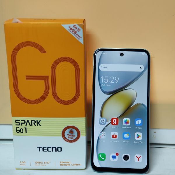 Купить TECNO Spark Go 1 3/64GB (KL4) Duos в Томск за 6799 руб.