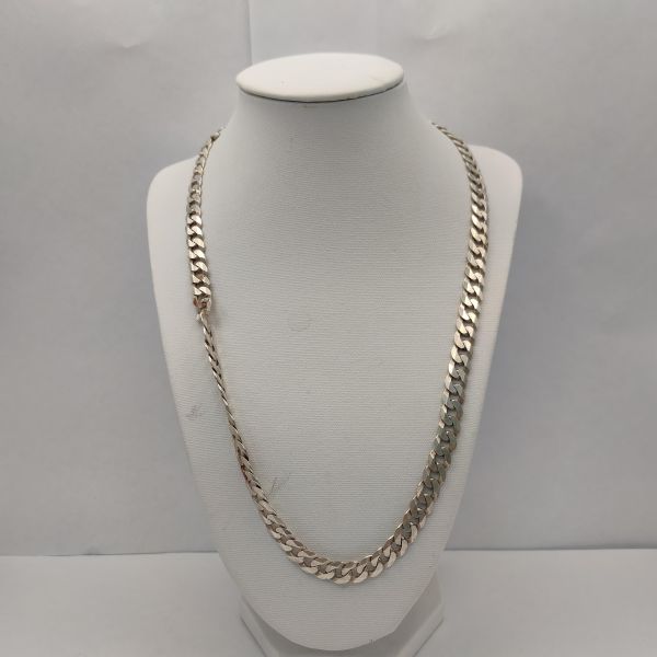 серебряная цепь Цепь серебро 925 43,59g, вес изделия 43.69g, длина 52 см в Томск