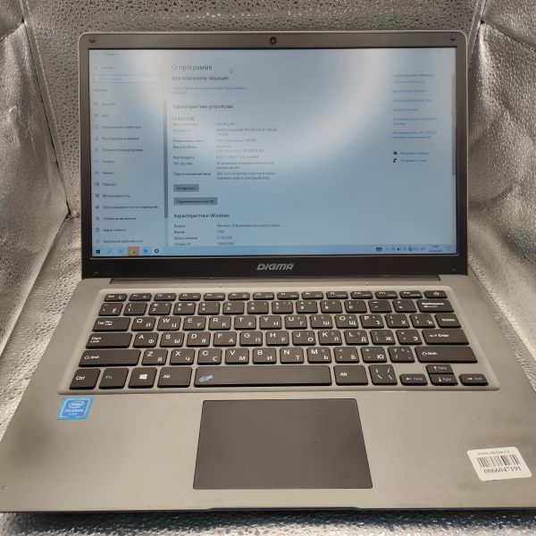 ноутбук Digma EVE 14 C410 ES4057EW (DDR4 4GB/SSD 480 GB + SSD 128 GB) в Томск