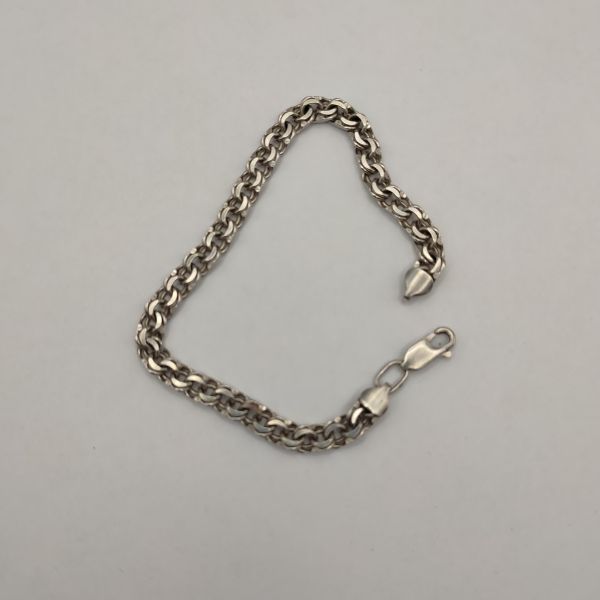 серебряный браслет Браслет серебро 925 12,47g, вес изделия 12.47g, длина 21.5 см в Томск