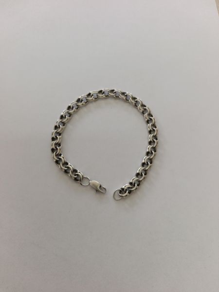 серебряный браслет Браслет серебро 925 17,16g, вес изделия 17.36g, длина 23 см в Иркутск