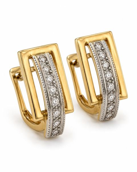 золотые серьги Серьги золото 585 2,45g, вес изделия 2.61g в Иркутск
