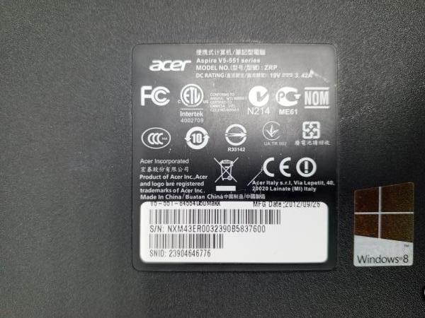 Купить Acer Aspire V5-551-84554G50Makk (120GB SSD) в Усть-Илимск за 6100 руб.
