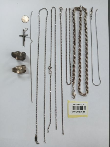 Купить Лом или горсть серебро 925 43,88g, вес изделия 45.9g в Усолье-Сибирское за 3100 руб.