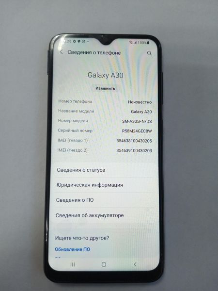 сотовый телефон Samsung Galaxy A30 3/32GB (A305F/A305FN) Duos в Усолье-Сибирское