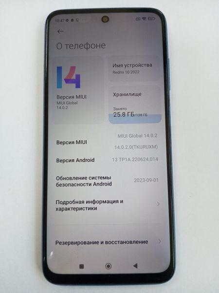 сотовый телефон Xiaomi Redmi 10 2022 4/128GB (22011119UY) Duos в Усолье-Сибирское