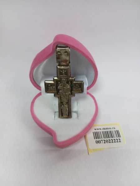 серебряный крест Крест серебро 925 16,31g, вес изделия 16.31g в Усолье-Сибирское