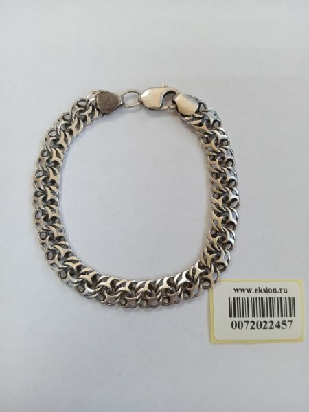 серебряный браслет Браслет серебро 925 19,37g, вес изделия 19.39g, длина 23 см в Усолье-Сибирское