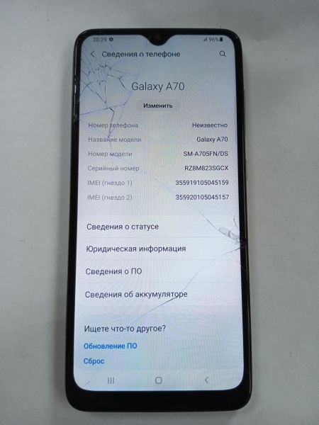 сотовый телефон Samsung Galaxy A70 2019 6/128GB (A705F/FN) Duos в УсольеСибирское