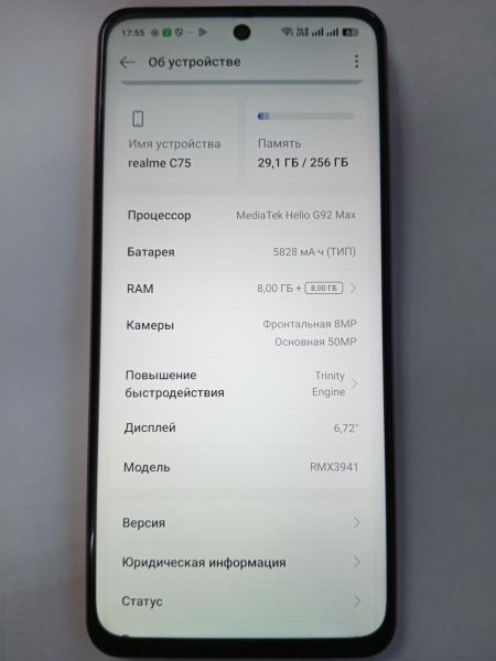 сотовый телефон Realme C75 8/256GB (RMX3941) Duos в УсольеСибирское