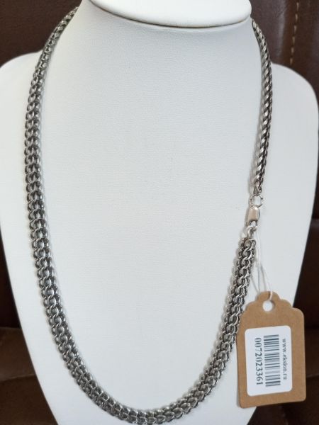серебряная цепь Цепь серебро 925 26,67g, вес изделия 26.69g, длина 50 см в Усолье-Сибирское