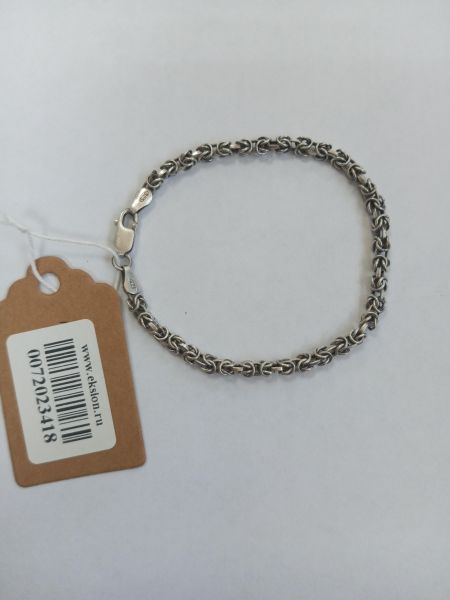 серебряный браслет Браслет серебро 925 6,49g, вес изделия 6.5g, длина 19 см в Усолье-Сибирское