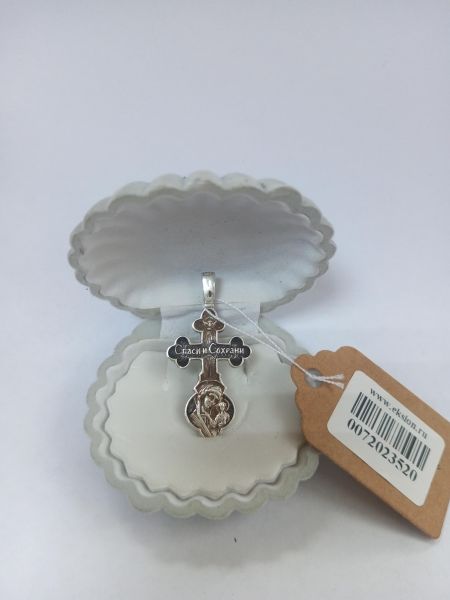 серебряный крест Крест серебро 925 3,76g, вес изделия 3.76g в Усолье-Сибирское