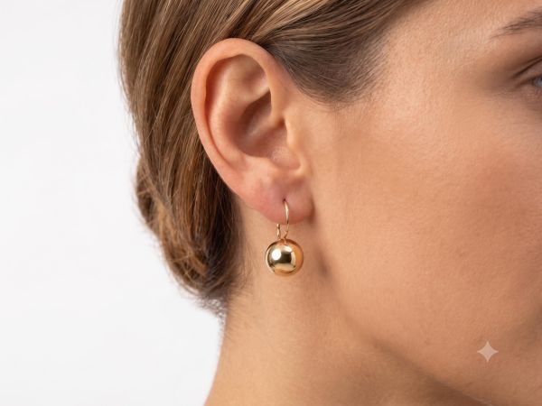 золотая серьга одна Серьга одна золото 585 0,74g, вес изделия 0.74g в Иркутск