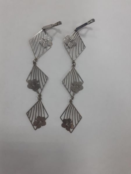 Купить Серьги серебро 925 6,22g, вес изделия 6.22g в Зима за 500 руб.