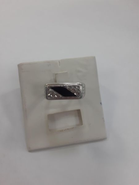 Купить Кольцо серебро 925 5,66g, вес изделия 5.84g, размер 19 в Зима за 1150 руб.