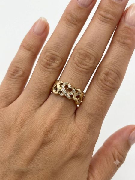 золотые кольца Кольцо золото 585 3,15g, вес изделия 3.17g, размер 15.5 в Иркутск