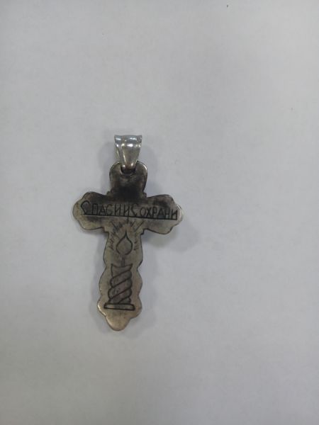 серебряный крест Крест серебро 925 6,14g, вес изделия 6.14g в Зима