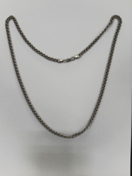 серебряная цепь Цепь серебро 925 17,76g, вес изделия 17.96g, длина 70 см в Зима