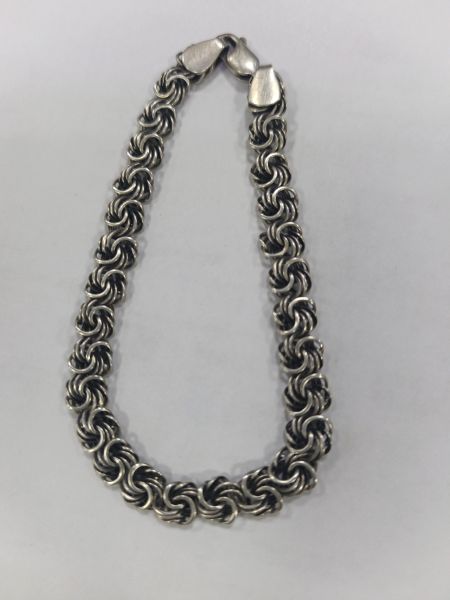 серебряный браслет Браслет серебро 925 11,25g, вес изделия 11.25g, длина 21 см в Зима