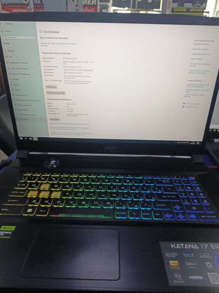 ноутбук MSI Katana 17 B12VGK-275XRU в Зима