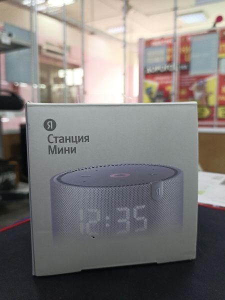 умная колонка Яндекс Станция Мини Плюс (YNDX-00020) с СЗУ в Зима