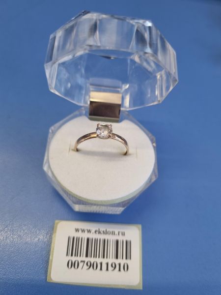 Купить Кольцо золото 585 0,80g, вес изделия 0.95g, размер 17 в Иркутск за 4500 руб.