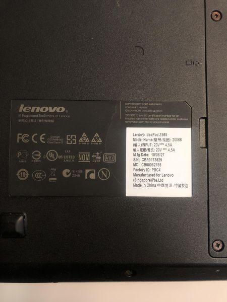 Купить Lenovo IdeaPad Z565 (N830/4GB/640GB) в Новосибирск за 4200 руб.