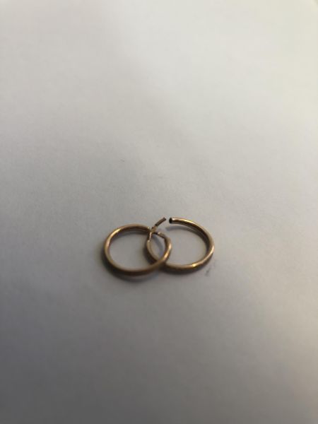 Купить Серьги золото 585 0,60g, вес изделия 0.6g в Новосибирск за 3300 руб.