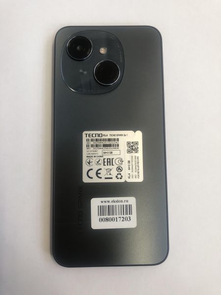 Купить TECNO Spark Go 1 3/64GB (KL4) Duos в Новосибирск за 4550 руб.