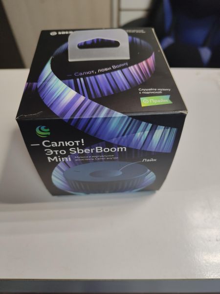 Купить Sber SberBoom Mini (SBDV-00095) с СЗУ в Новосибирск за 850 руб.