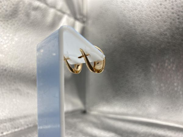 Купить Серьги золото 585 2,28g, вес изделия 2.28g в Новосибирск за 12600 руб.