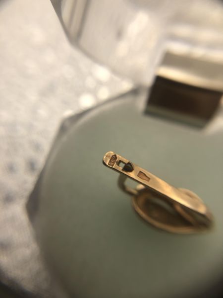 Купить Серьга одна золото 585 1,33g, вес изделия 1.37g в Новосибирск за 7800 руб.