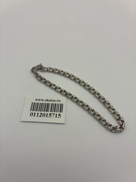 серебряный браслет Браслет серебро 925 5,00g, вес изделия 5.1g, длина 18 см в Иркутск