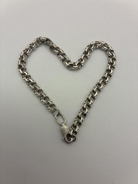 серебряный браслет Браслет серебро 925 5,00g, вес изделия 5.1g, длина 18 см в Иркутск