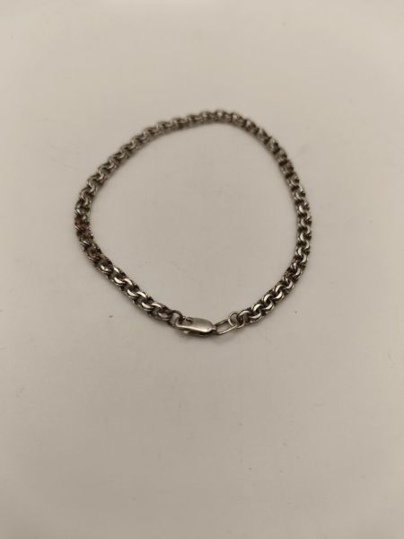 серебряный браслет Браслет серебро 925 6,01g, вес изделия 6.02g, длина 21 см, нет камней в Новосибирск