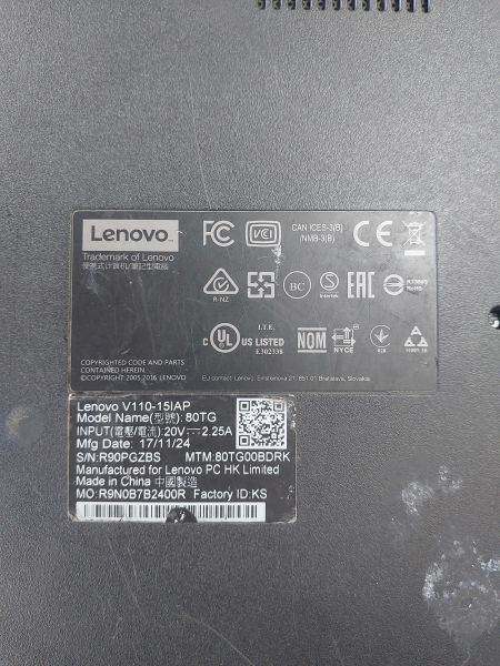 ноутбук Lenovo V110-15IAP 80TG00BDRK в Иркутск
