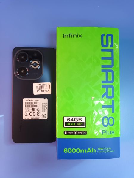 Купить Infinix Smart 8 Plus 4/64GB (X6526) Duos в Иркутск за 6199 руб.