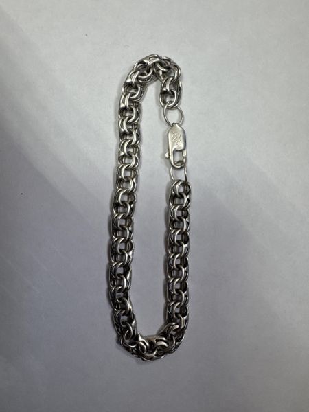 Купить Браслет серебро 925 16,55g, вес изделия 16.6g, длина 20.5 см в Иркутск за 1300 руб.