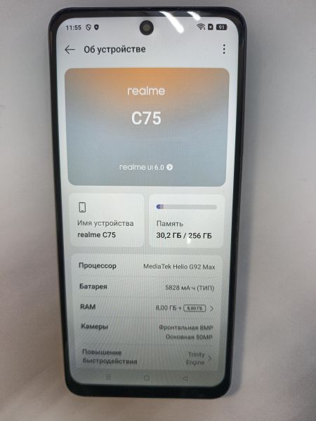 сотовый телефон Realme C75 8/256GB (RMX3941) Duos в Иркутск