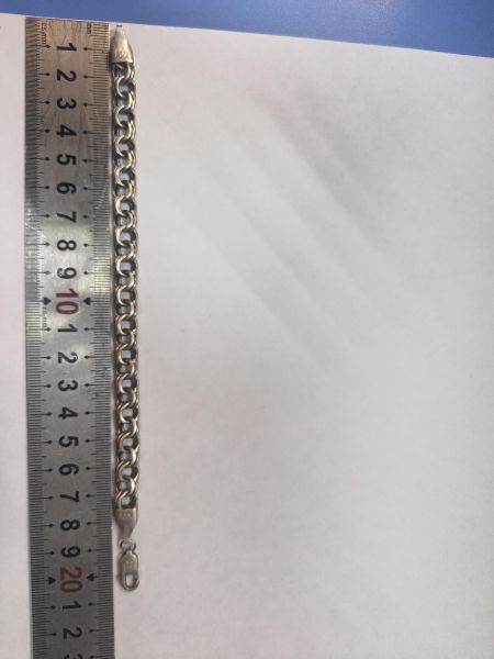 серебряный браслет Браслет серебро 925 19,67g, вес изделия 19.69g, длина 20 см в Иркутск