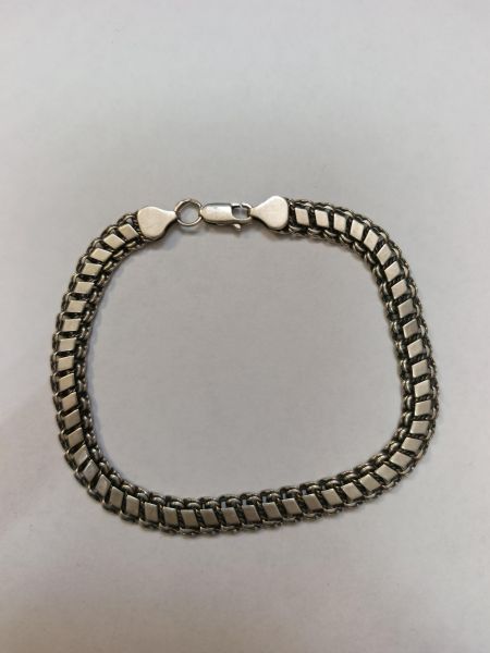 серебряный браслет Браслет серебро 925 12,91g, вес изделия 12.93g, длина 23 см в Иркутск